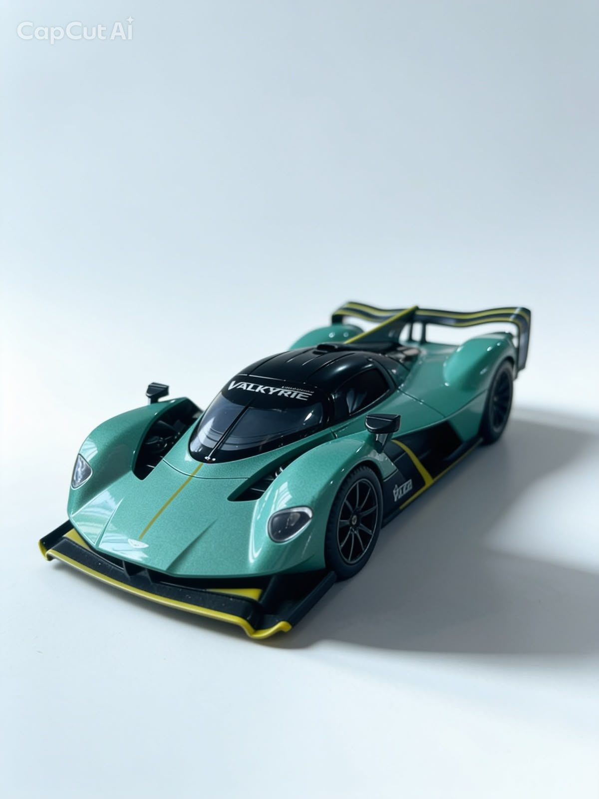 Miniatura Aston Martin Valkyrie AMR verde