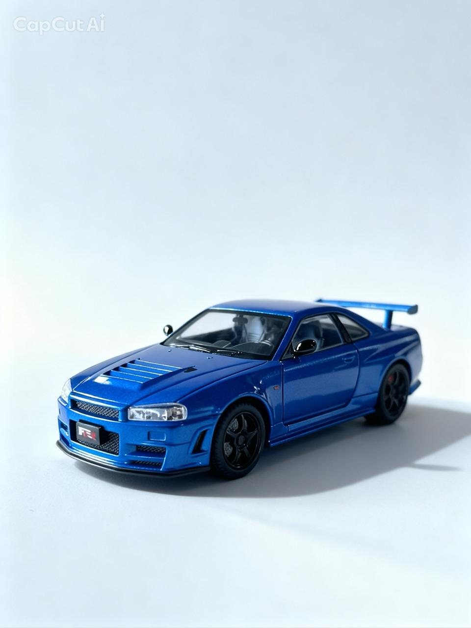 Miniatura GTR R34 Azul