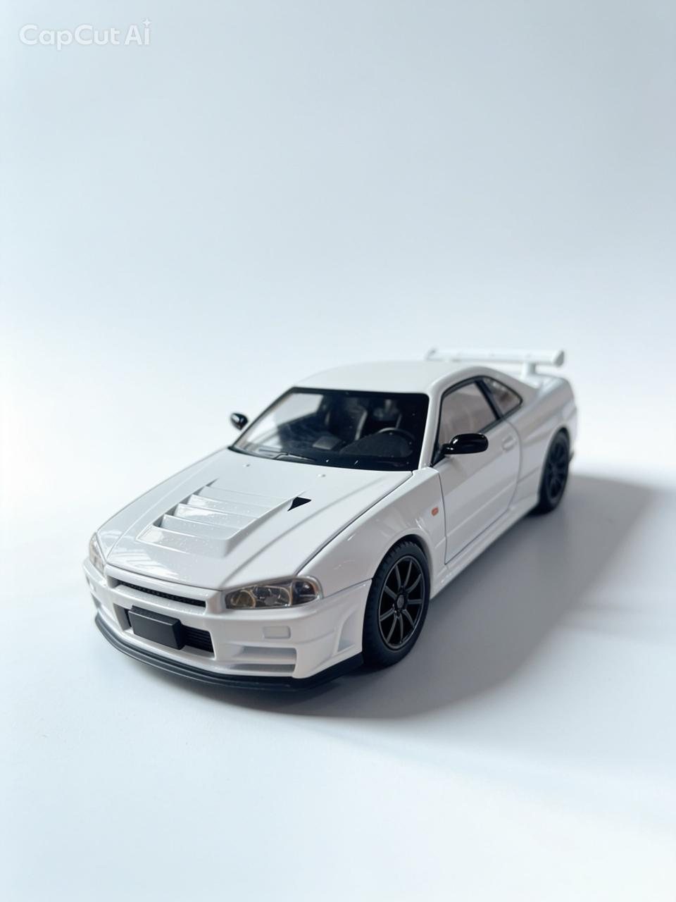 Miniatura GTR R34 Branco